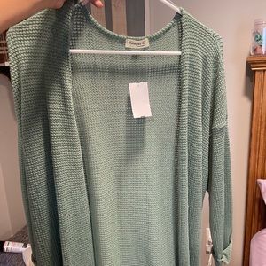 small matcha green cardigan